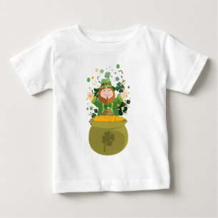 Saint Patrick's Leprechaun Gold Baby T-Shirt