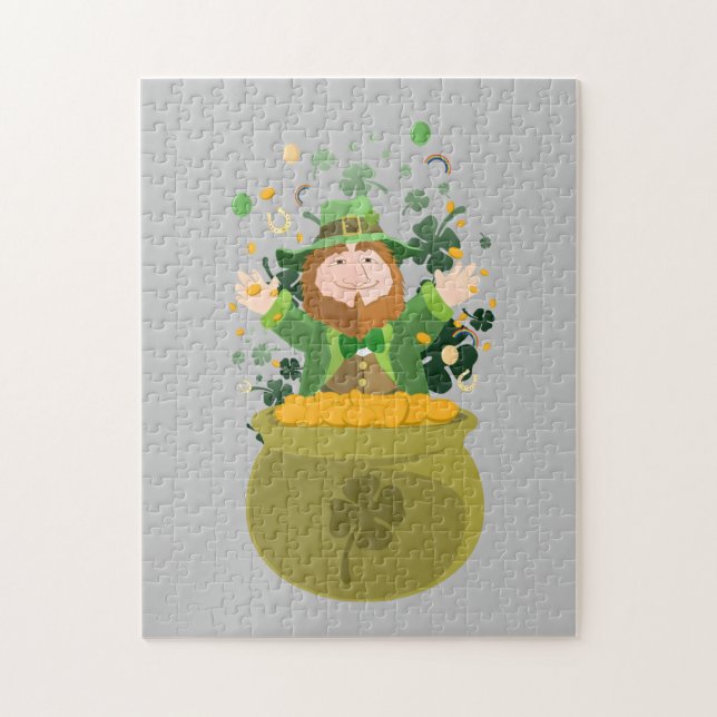 Saint Patrick's Leprechaun  Jigsaw Puzzle (Vertical)