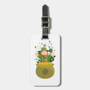 Saint Patrick's Leprechaun Luggage Tag