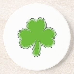 Saint Patrick's Shamrock Drawing Coaster