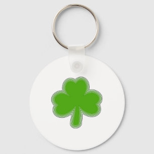 Saint Patrick's Shamrock Drawing Keychain