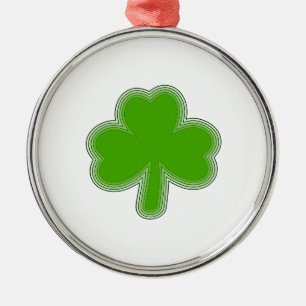 Saint Patrick's Shamrock Drawing Metal Ornament