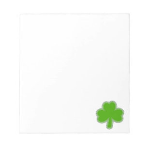 Saint Patrick'S Shamrock Drawing Notepad