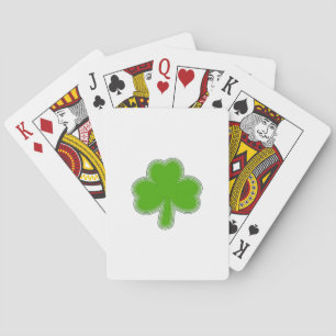 Saint Patrick'S Shamrock Drawing Playing Cards