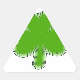 Saint Patrick's Shamrock Drawing Triangle Sticker