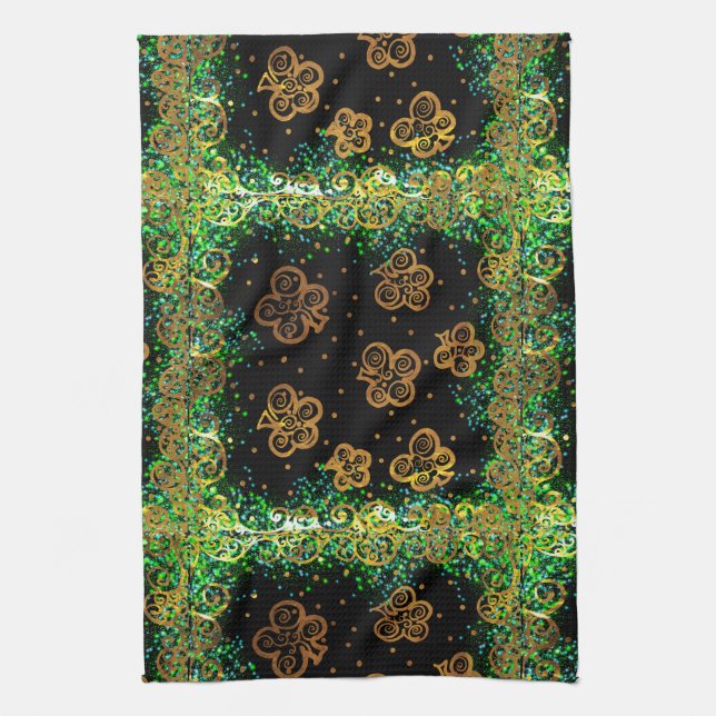 Saint Patty Art Kitchen Towel (Vertical)