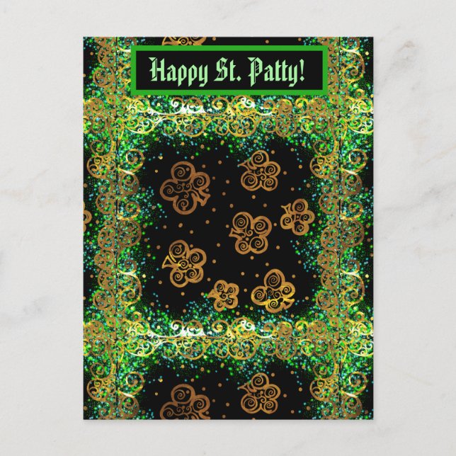 Saint Patty Art Postcard (Front)