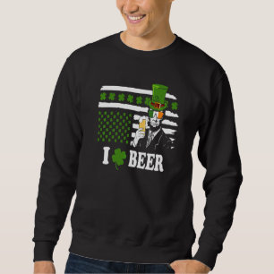 Saint Pattys Tee & Irish Day Abraham Lincoln Beer