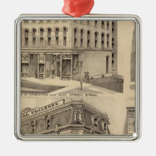 Saint Paul Business College, Minnesota Metal Ornament