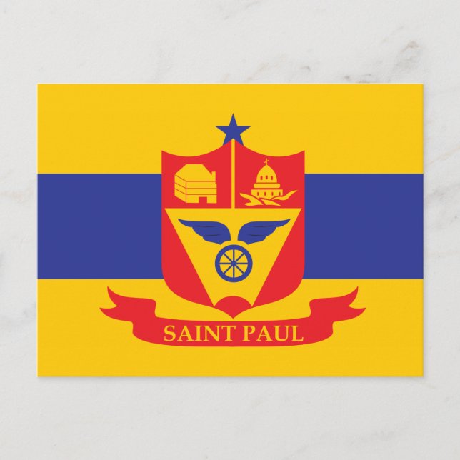 Saint Paul flag Postcard (Front)