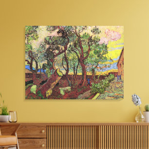 Saint Paul Hospital and Garden by Vincent van Gogh Canvas Print