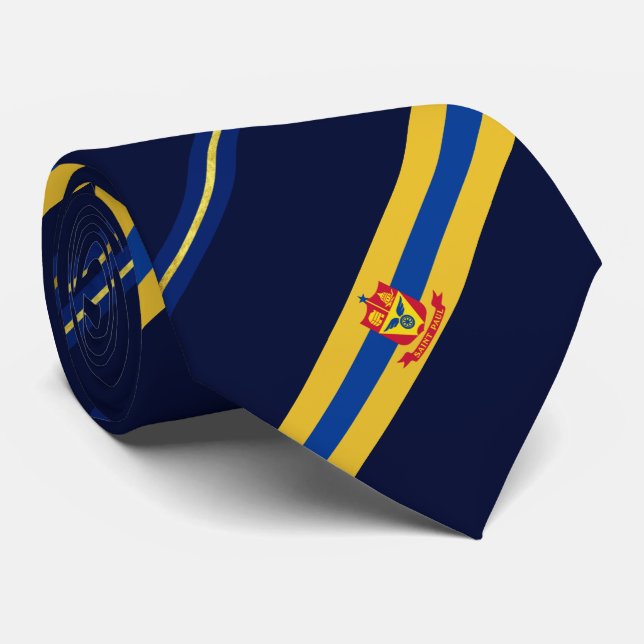 Saint Paul (Minnesota) city flag Neck Tie (Rolled)