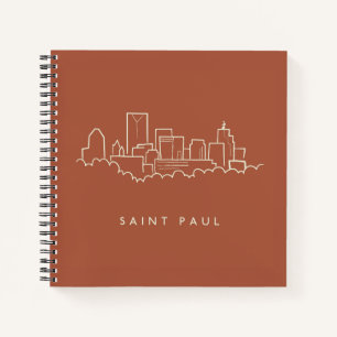 Saint Paul, Minnesota Skyline Notebook