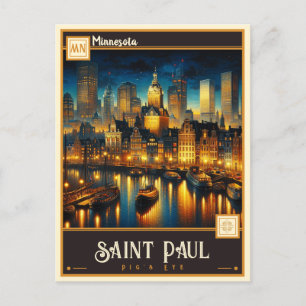 Saint Paul, Minnesota    Vintage Postcard