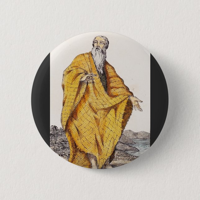 Saint Paul of Thebes 2 Inch Round Button (Front)
