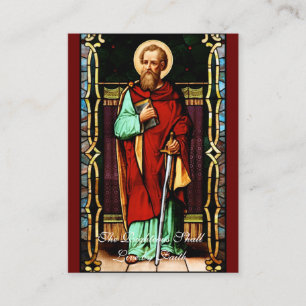 Saint Paul - Prayer Card (Flat)