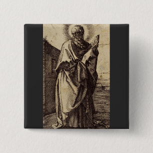 Saint Paul the Apostle 2 Inch Square Button