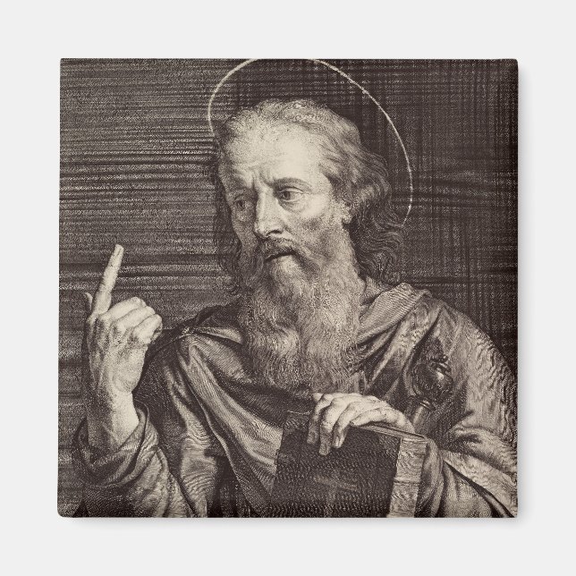 Saint Paul the Apostle Patron Saint of Writers Magnet (Front)