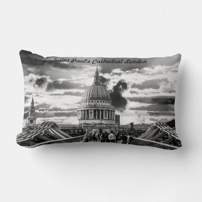 Saint Paul's Cathedral London. Lumbar Pillow (Front)