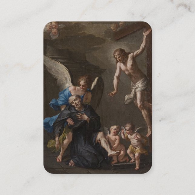 Saint Peregrine Patron Saint du Cancer Carte Saint (Devant)