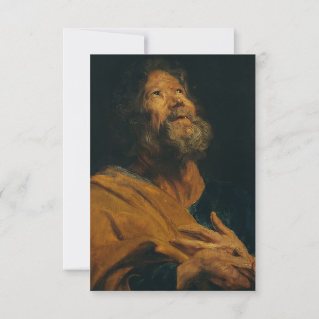 Saint Peter by Antoon van Dyck Thank You Card (Front)
