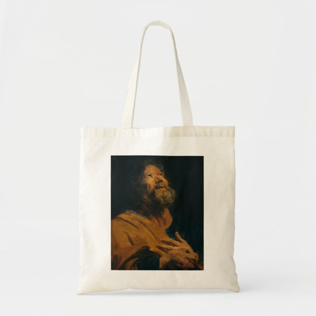 Saint Peter by Antoon van Dyck Tote Bag (Front)