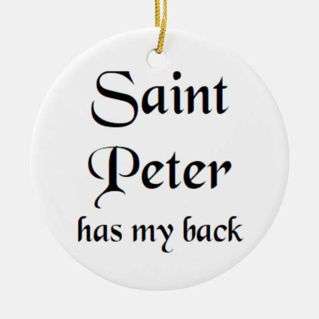 saint peter ceramic ornament (Front)