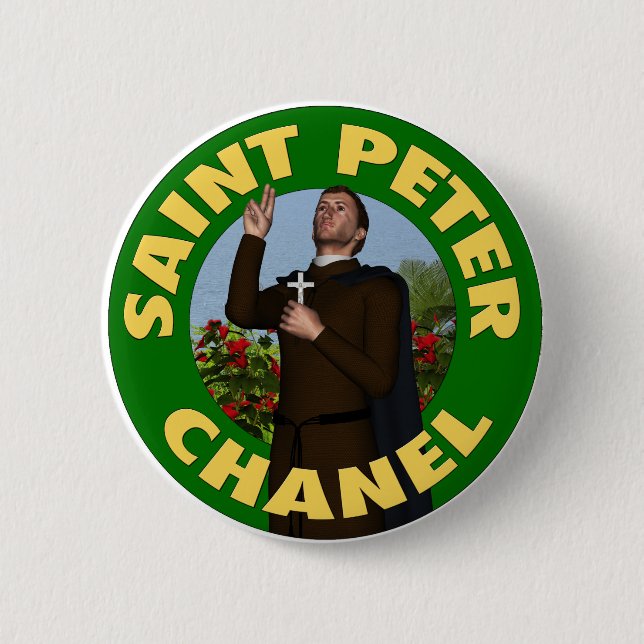 Saint Peter Chanel 2 Inch Round Button (Front)
