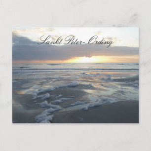 Saint Peter-Ording, Beach, North Sea, Germany Postcard