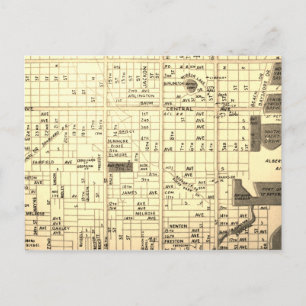 Saint-Pétersbourg, FL Carte Vintage