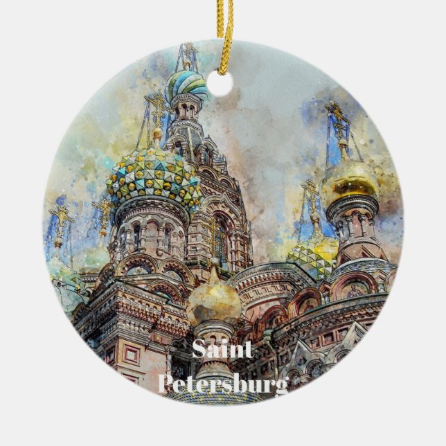 Saint-Pétersbourg Russie Ornement de Noël (Devant)