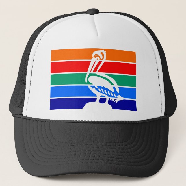 Saint Petersburg city flag  Florida America Trucker Hat (Front)