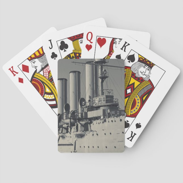 Saint Petersburg, Cruiser Aurora Playing Cards (Back)