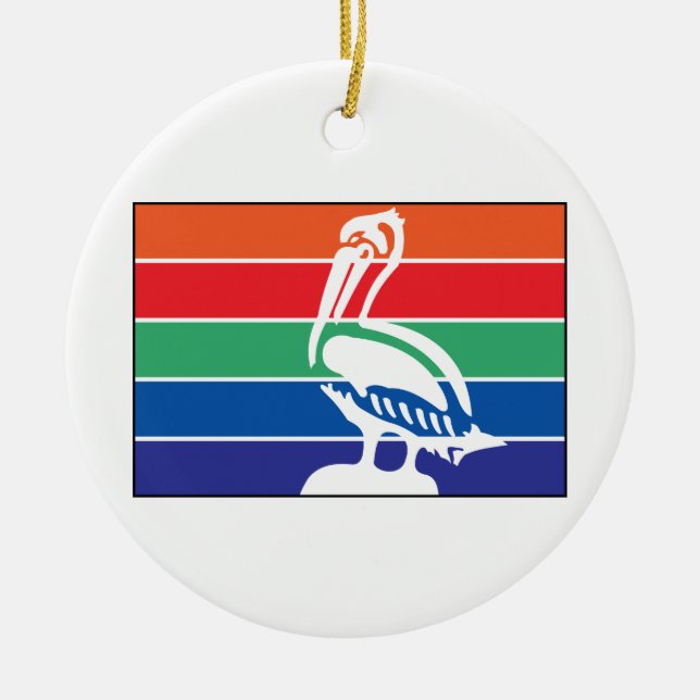 Saint Petersburg Florida Ceramic Ornament (Front)