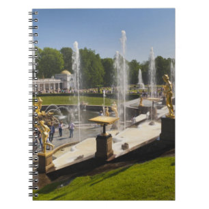 Saint Petersburg, Grand Cascade fountains Notebook