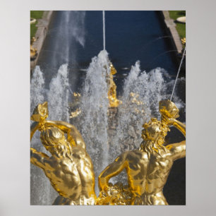 Saint Petersburg, Grand Cascade fountains Poster