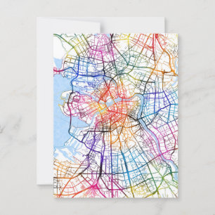 Saint Petersburg Russia City Map Postcard