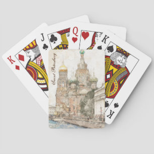 Saint Petersburg Russia Poker Playing Cards 