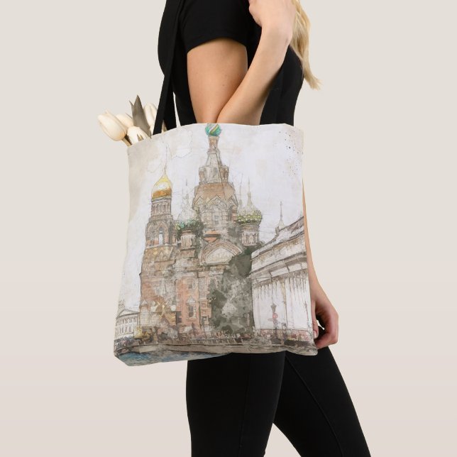 Saint Petersburg Russia Tote Bag – Elegant Travel (Close Up)