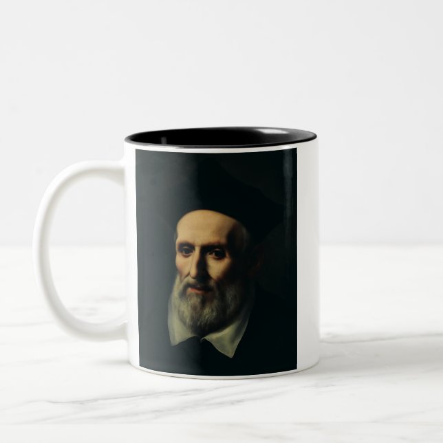 Saint Philip Neri Second Apostle of Rome Two-Tone Coffee Mug (Left)