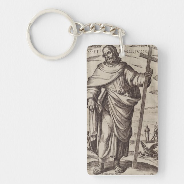 Saint Philip one of the Twelve Apostles Keychain (Front)