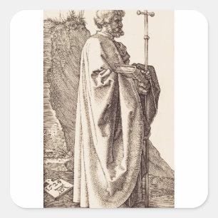 Saint Philip the Apostle by Albrecht Dürer Square Sticker