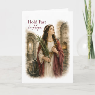 Saint Philomena Catholic Birthday Card