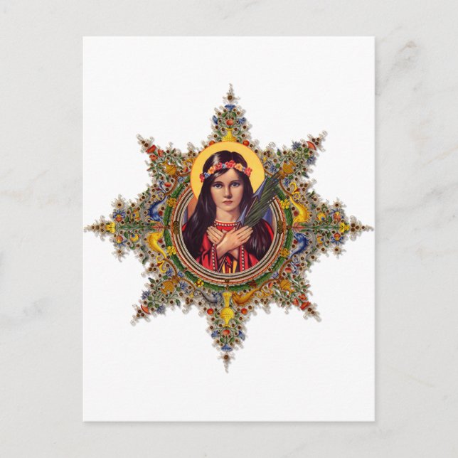 Saint Philomena, patron of babies & children Postcard (Front)