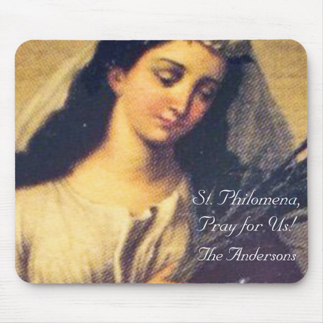 Saint Philomena Personalized Mousepad (Front)
