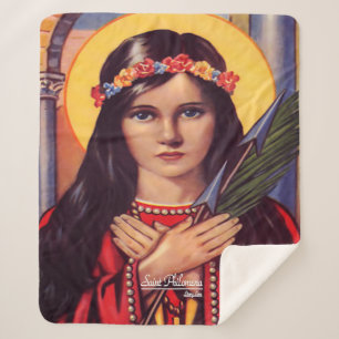 Saint Philomena Sherpa Blanket
