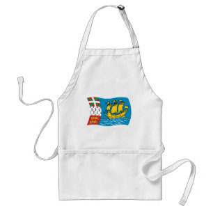 Saint Pierre And Miquelon Flag Apron