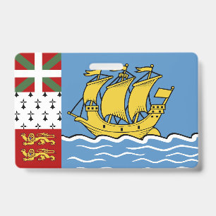 Saint Pierre and Miquelon flag Badge