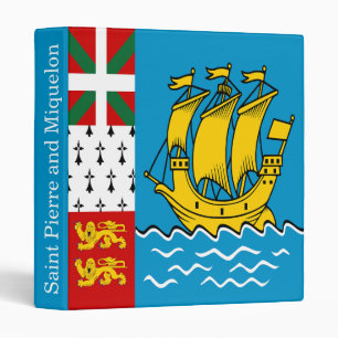 Saint Pierre and Miquelon Flag Binder