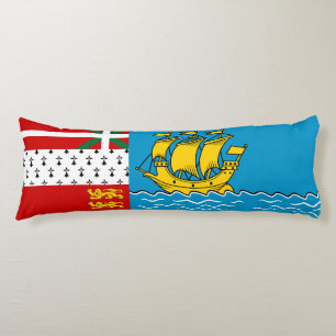 Saint Pierre and Miquelon Flag Body Pillow
